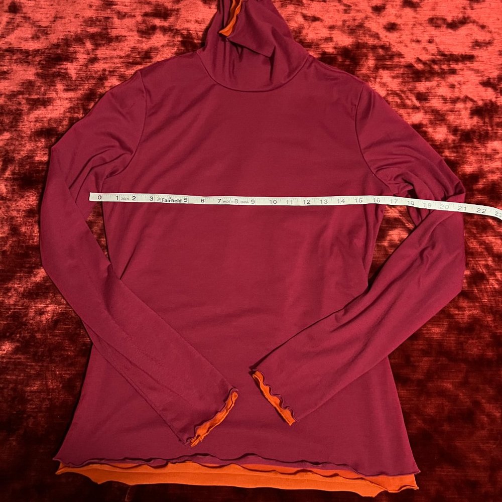 Athleta Double Layer Lettuce Edge Turtleneck - image 7